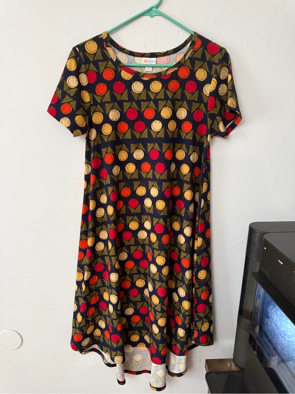 LuLaRoe Tulip Print Carly Dress